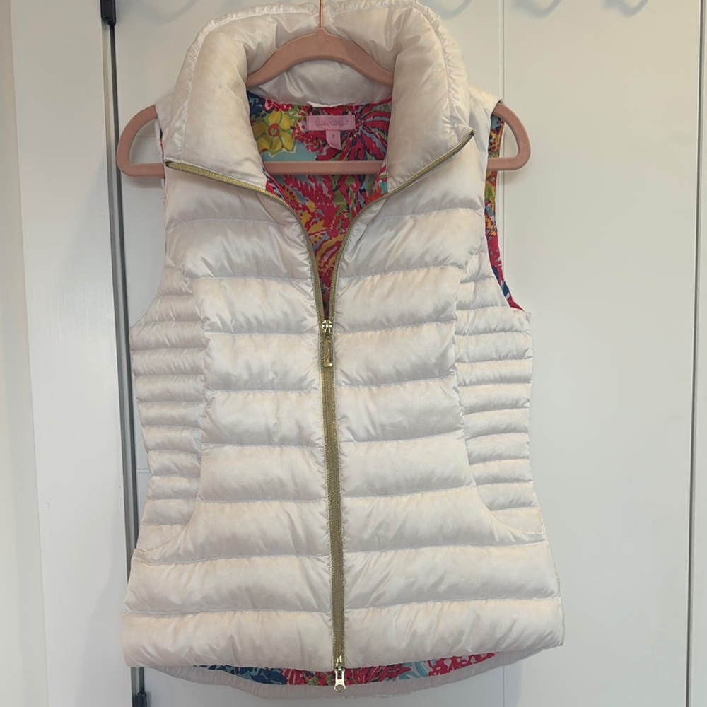 Lilly Pulitzer Floral Vest with Vibrant Colors